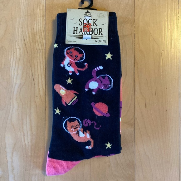 Other - Sock Harbor Space Cat Socks